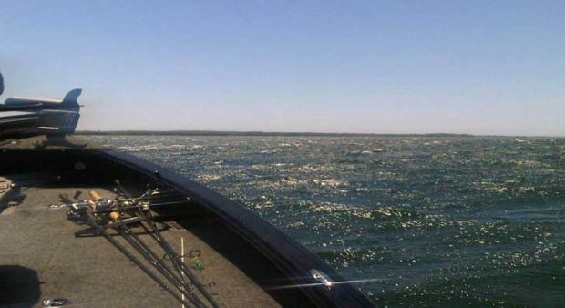 bait lockdown - a boat on Lake SImcoe