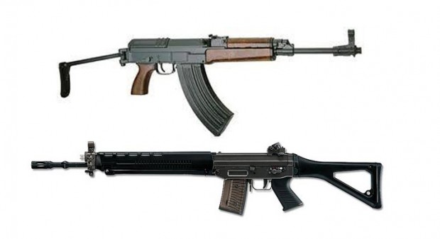 Swiss Arms Sig 550 and Cz 858