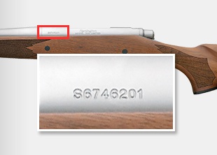 Graphic A - where to find the serial number.