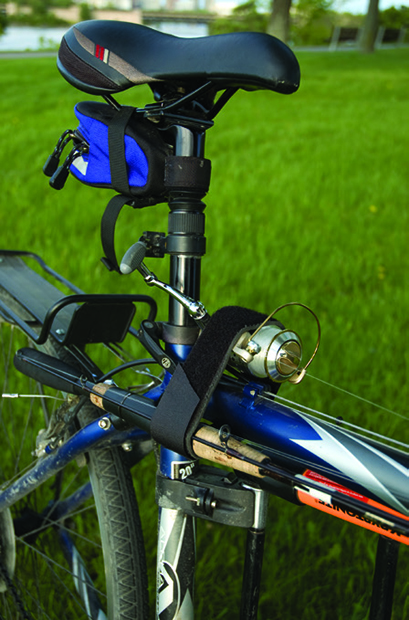 No Boat, No Probs - bike and rod