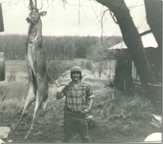Dale Hainer - man in old photo with a deer